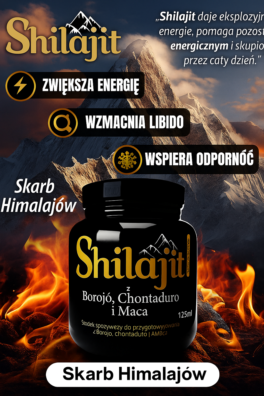Shilajit ® Pure Polecany Importowany + Prezent Sorpresa 🎁