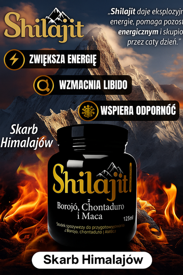 Shilajit ® Pure Polecany Importowany + Prezent Sorpresa 🎁