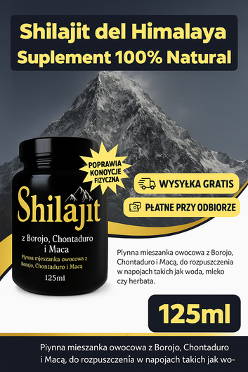 Shilajit ® Pure Polecany Importowany + Prezent Sorpresa 🎁